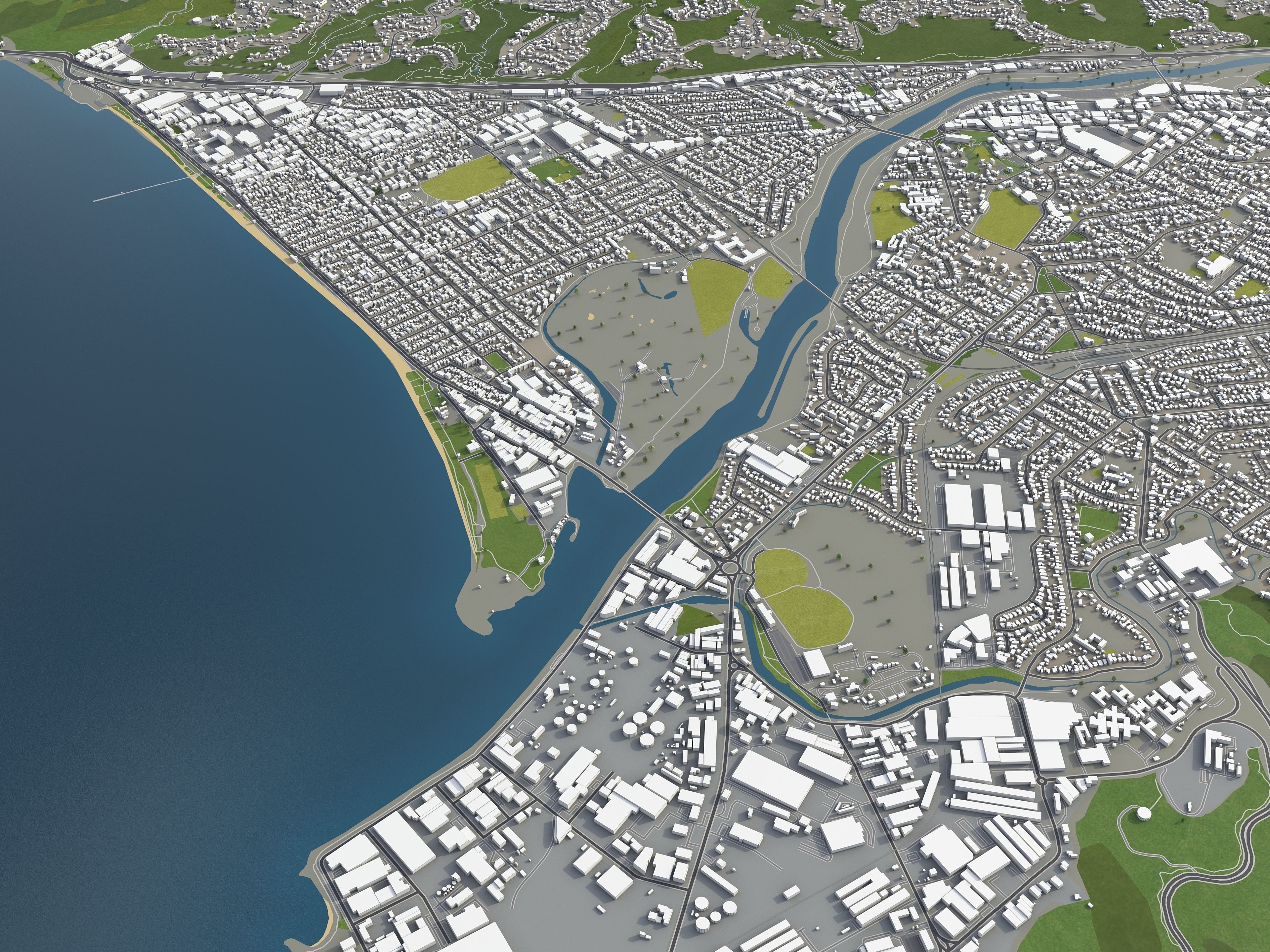 TOP 3 New Zealand Cities MEGAPACK 3D Model Collection_18