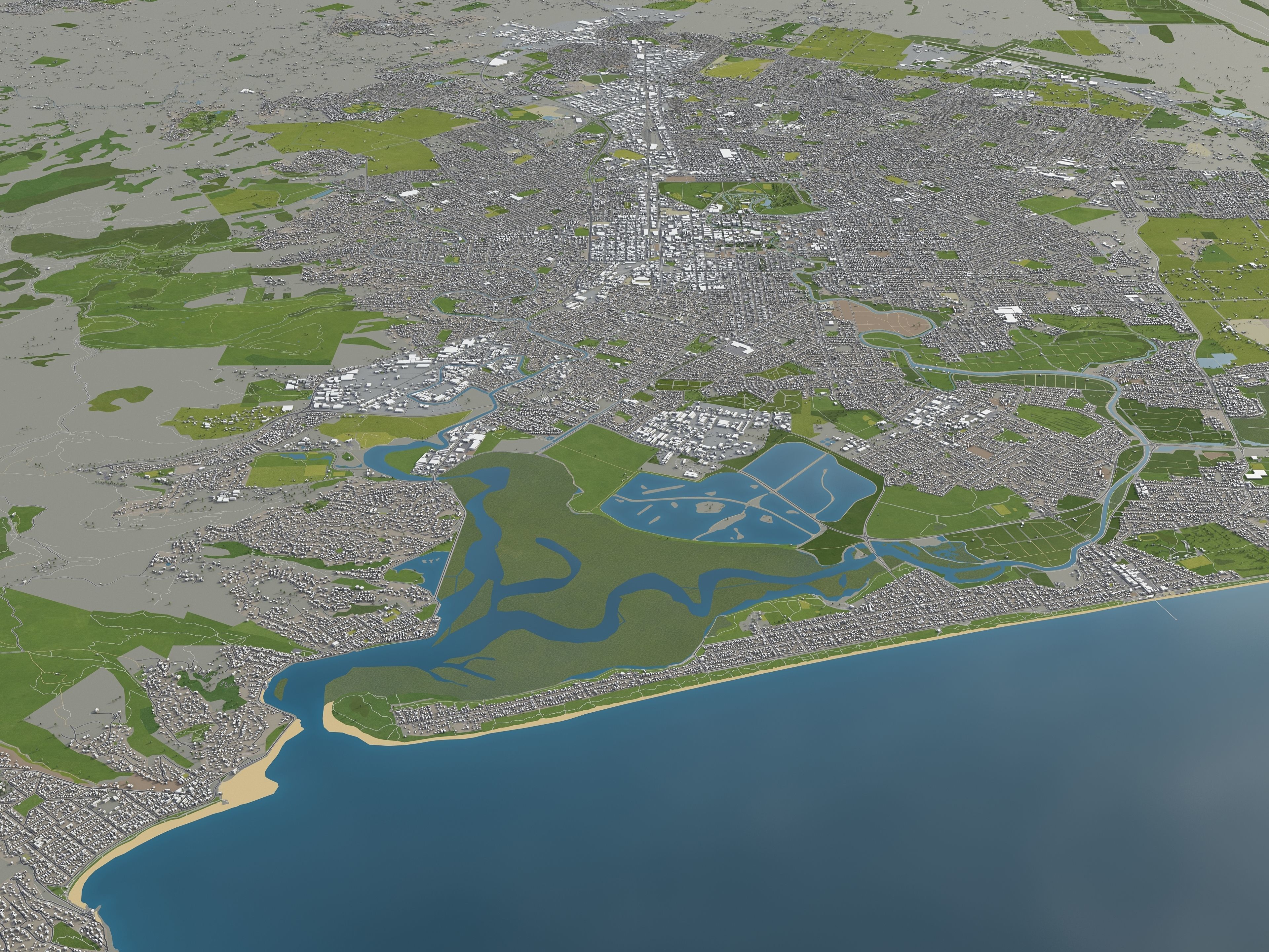 TOP 3 New Zealand Cities MEGAPACK 3D Model Collection_26