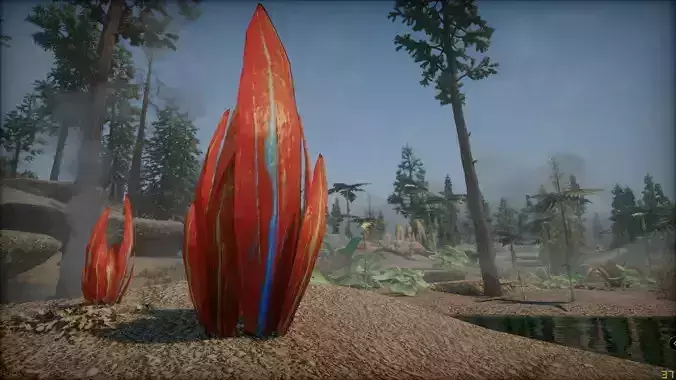 GameReady - Glowing Fantasy Plant Low-poly 3D model