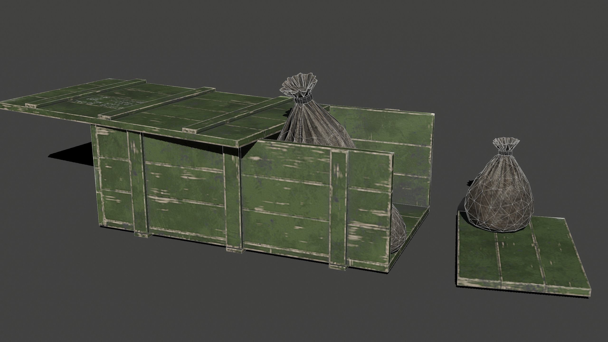 Loot Box Low-poly 3D model_5