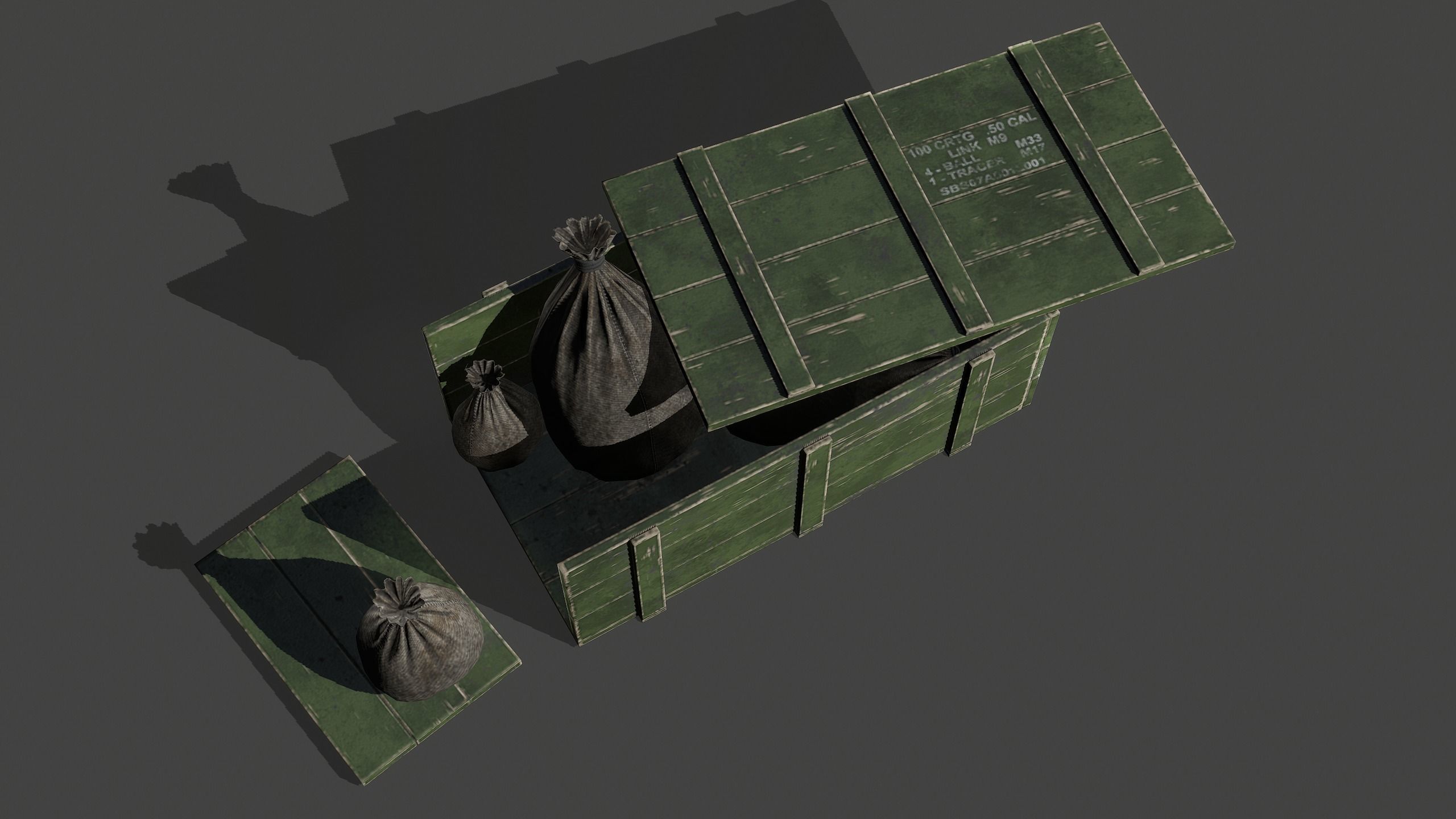 Loot Box Low-poly 3D model_2