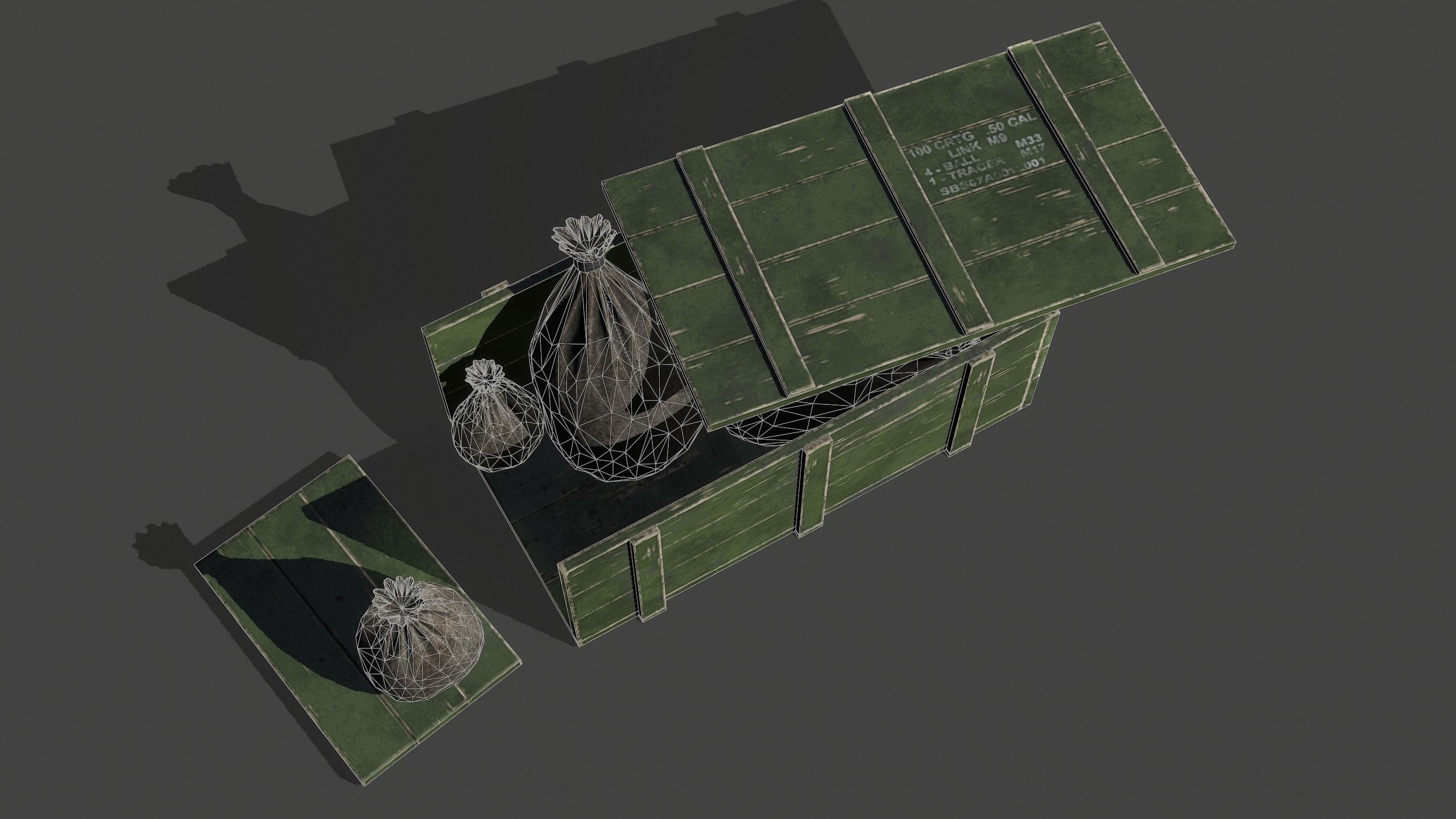 Loot Box Low-poly 3D model_3