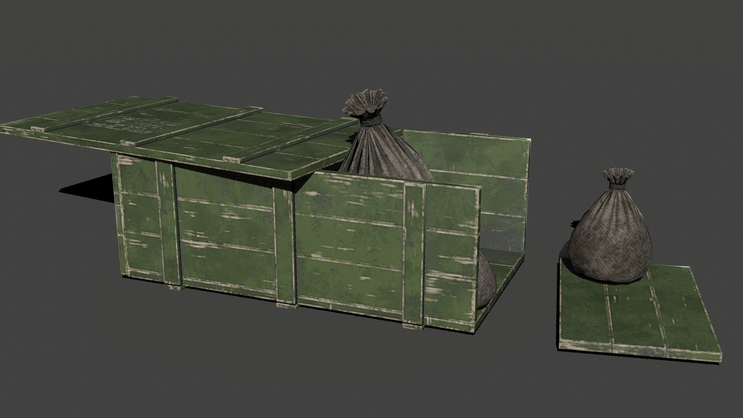 Loot Box Low-poly 3D model_4
