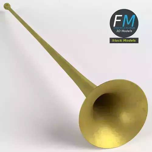 Long trumpet 3D model