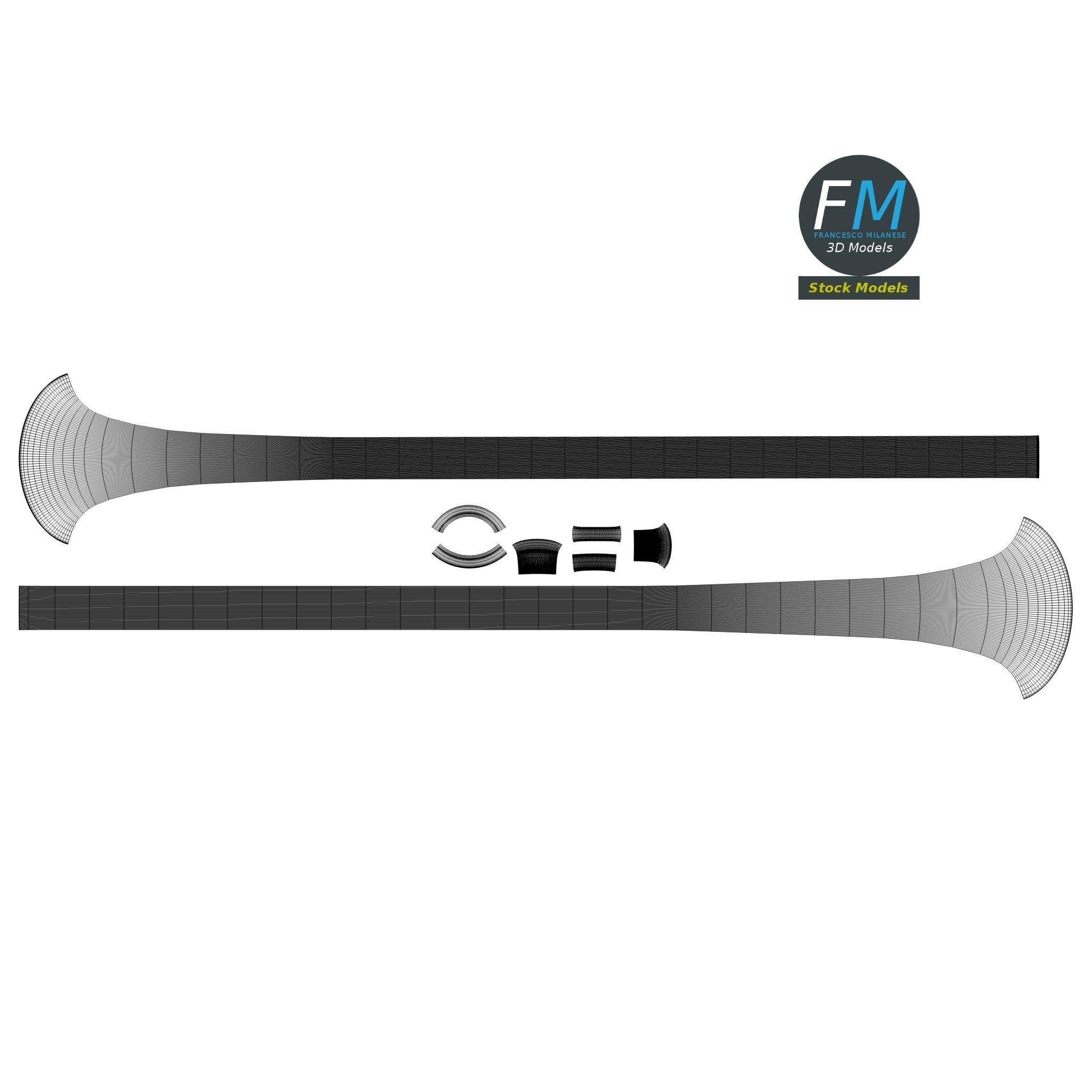 Long trumpet 3D model_11