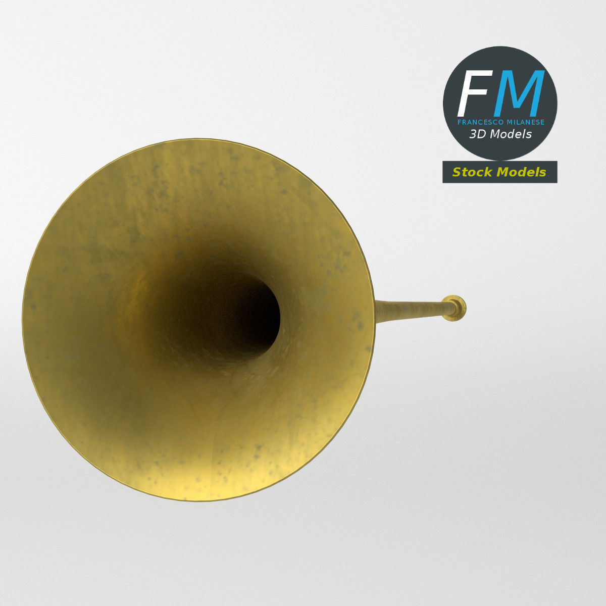 Long trumpet 3D model_5