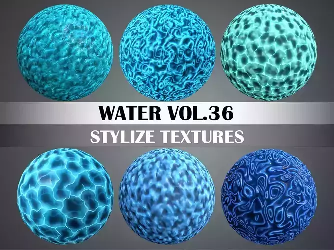 Stylized Water Vol 36 - Hand Painted Textures Texture