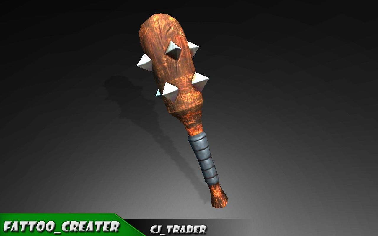 Fantasy Mace - Hammer Collection Pack Low-Poly 3D Model _18