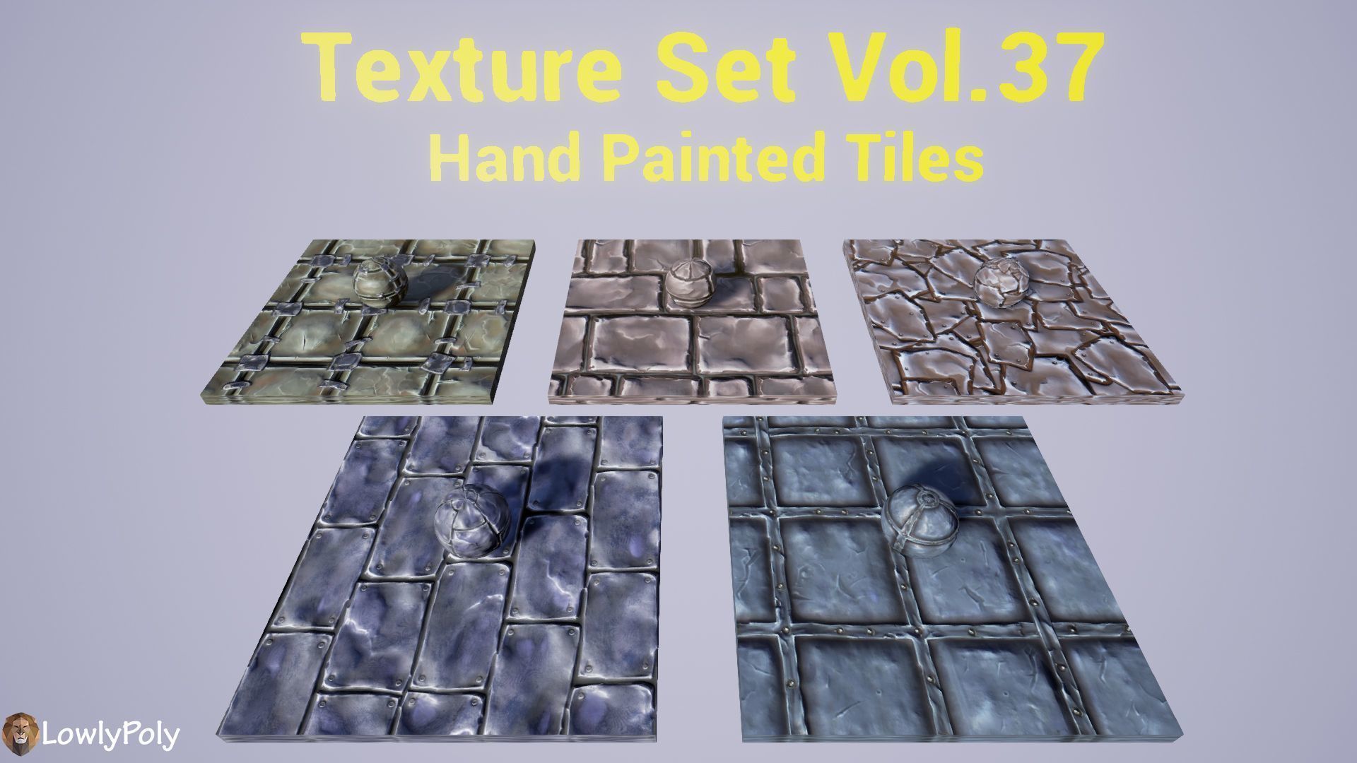 Stylized Tiles Vol 37 - Hand Painted Textures Texture_13