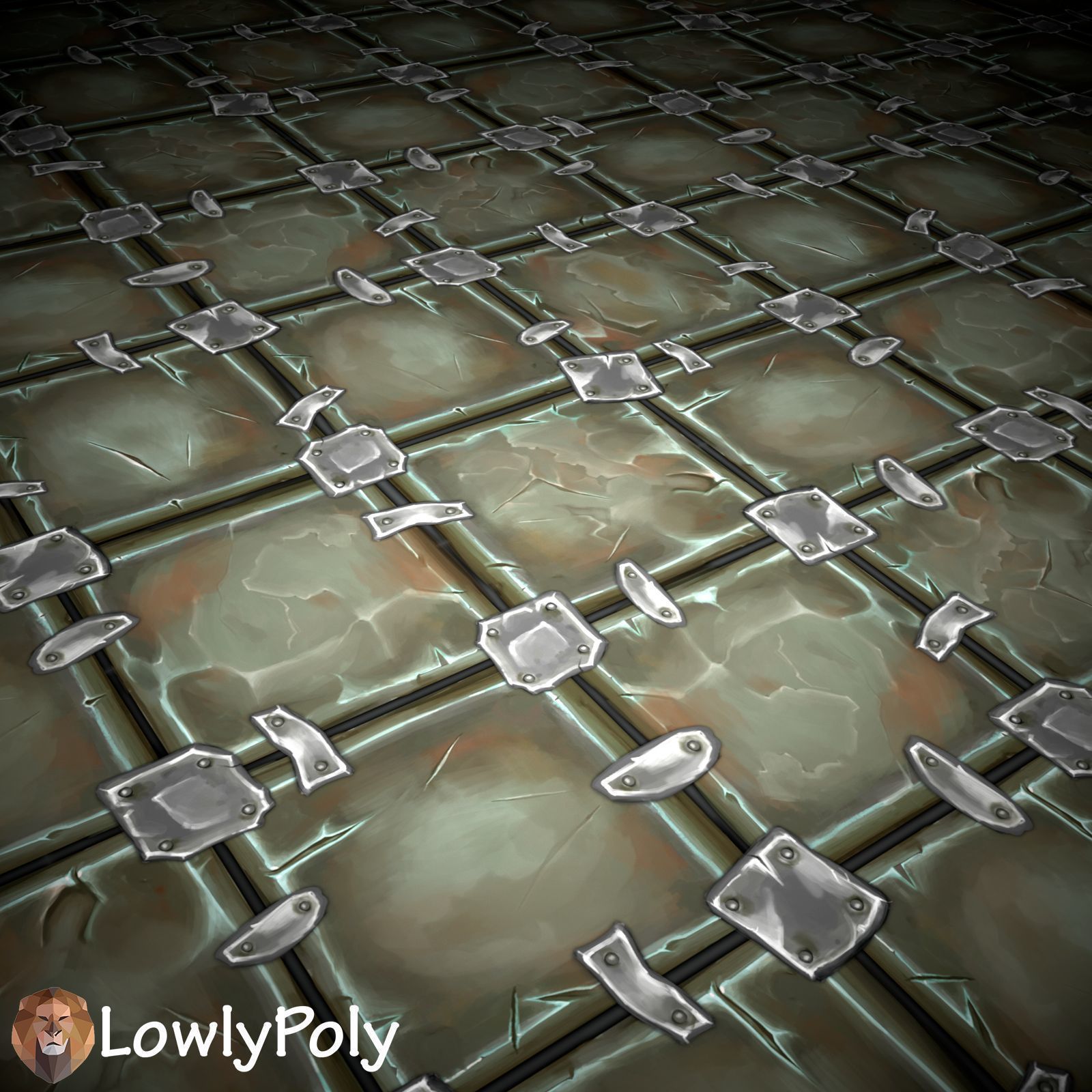 Stylized Tiles Vol 37 - Hand Painted Textures Texture_8