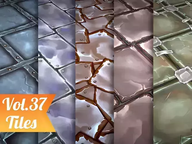Stylized Tiles Vol 37 - Hand Painted Textures Texture