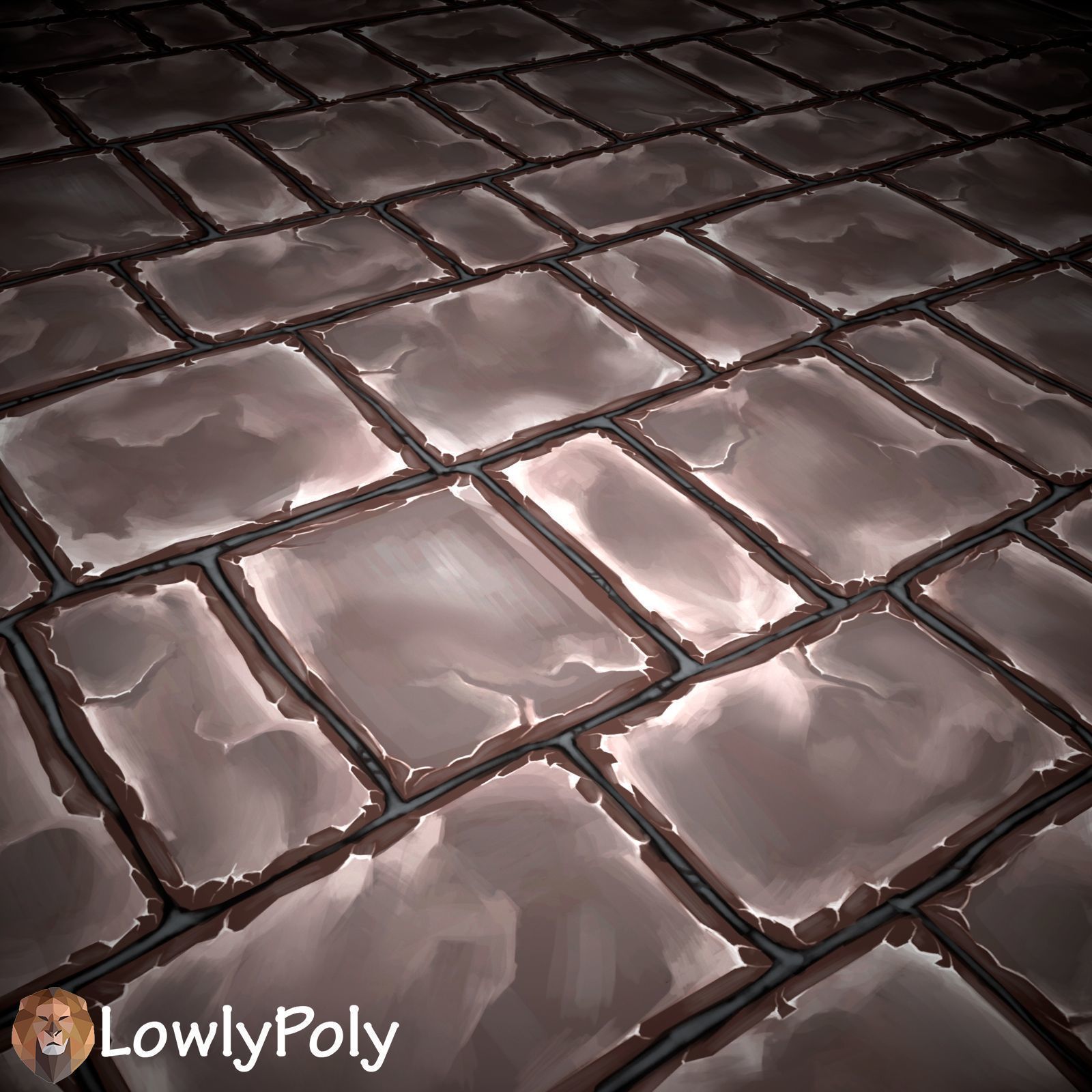 Stylized Tiles Vol 37 - Hand Painted Textures Texture_9