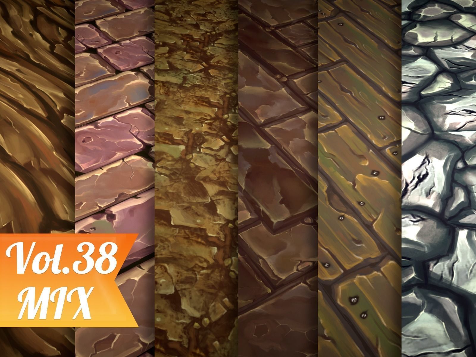 Stylized Ground Mix Vol 38 - Hand Painted Textures Texture_9