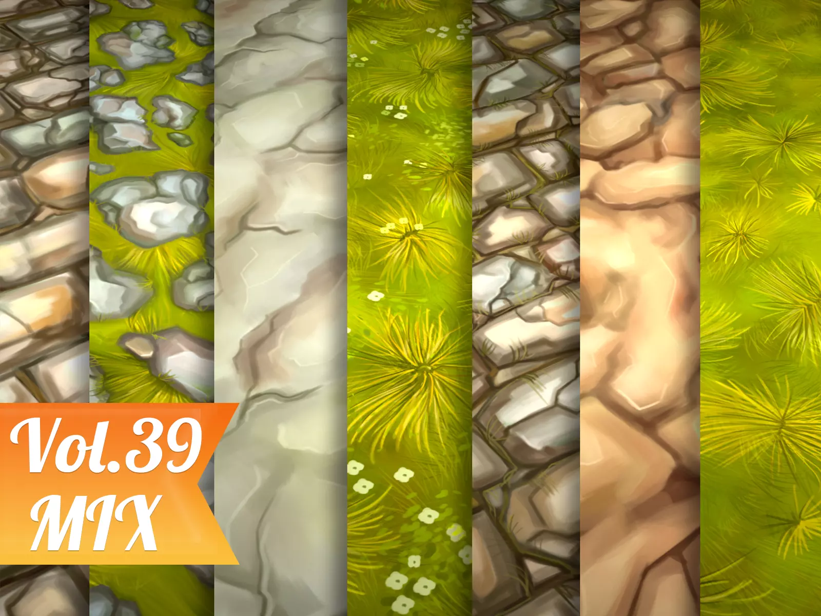 Stylized Ground Mix Vol 39 - Hand Painted Textures Texture_0