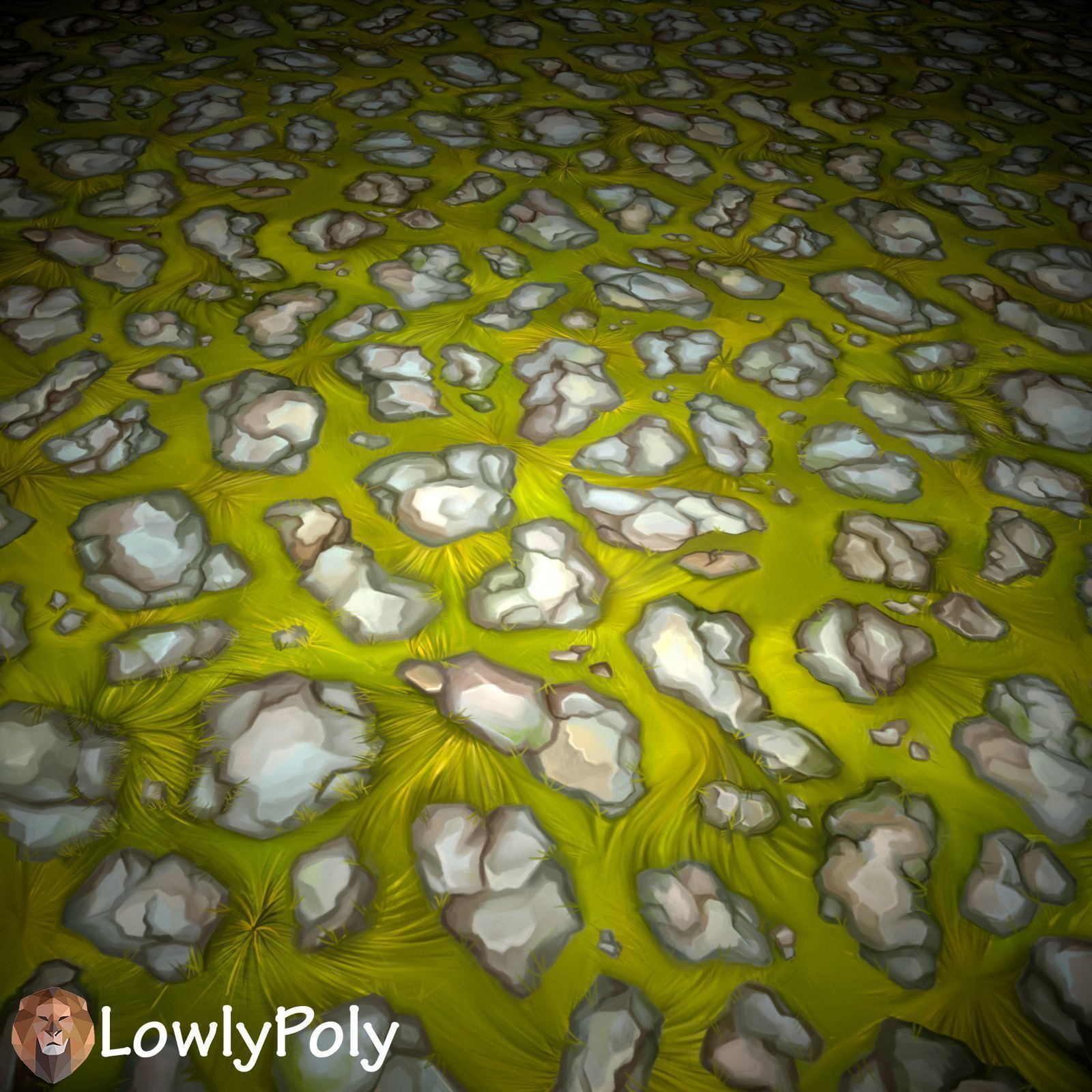 Stylized Ground Mix Vol 39 - Hand Painted Textures Texture_12