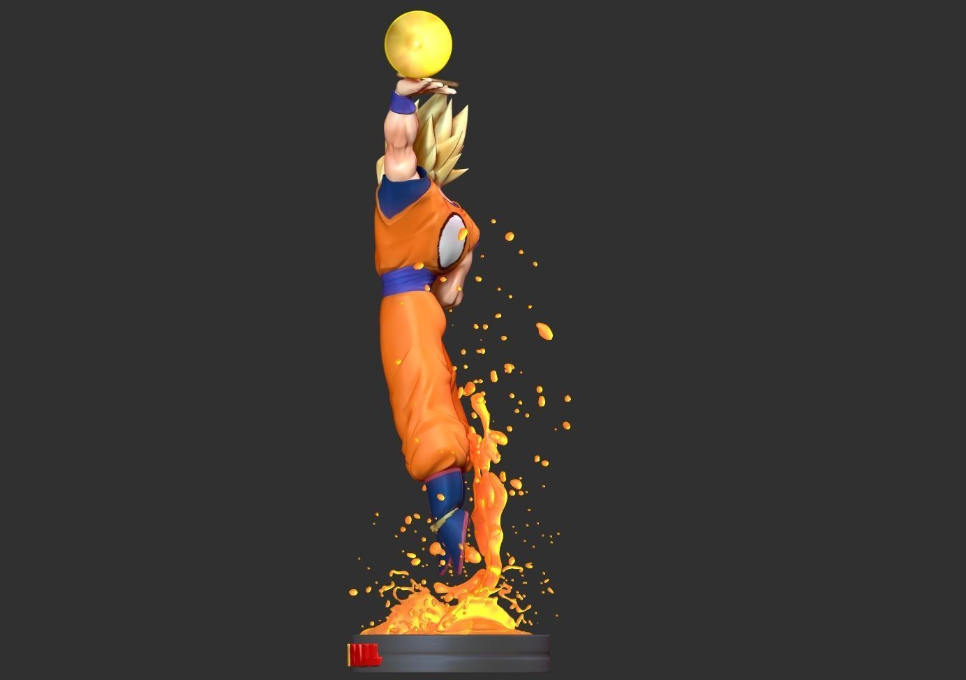 Goku Super Saiyan 3D print model_15