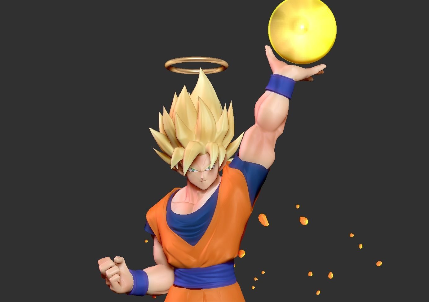 Goku Super Saiyan 3D print model_11