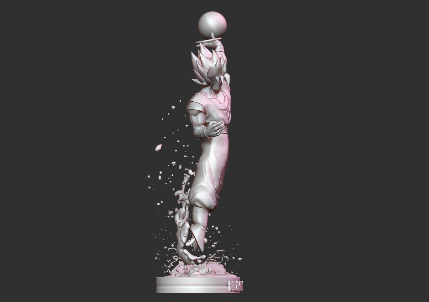 Goku Super Saiyan 3D print model_17