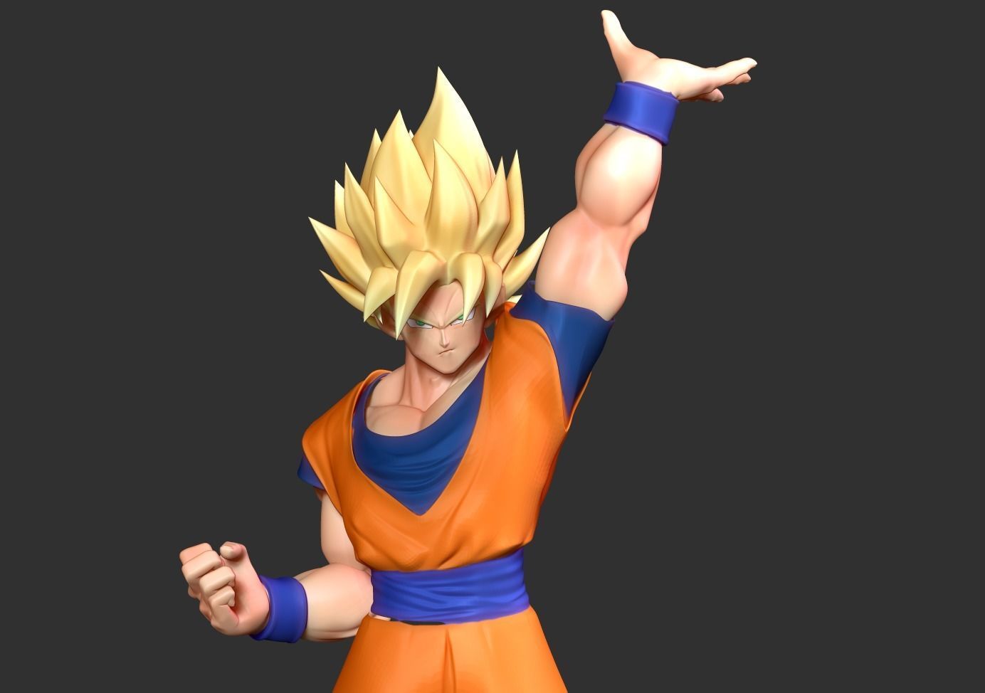 Goku Super Saiyan 3D print model_10