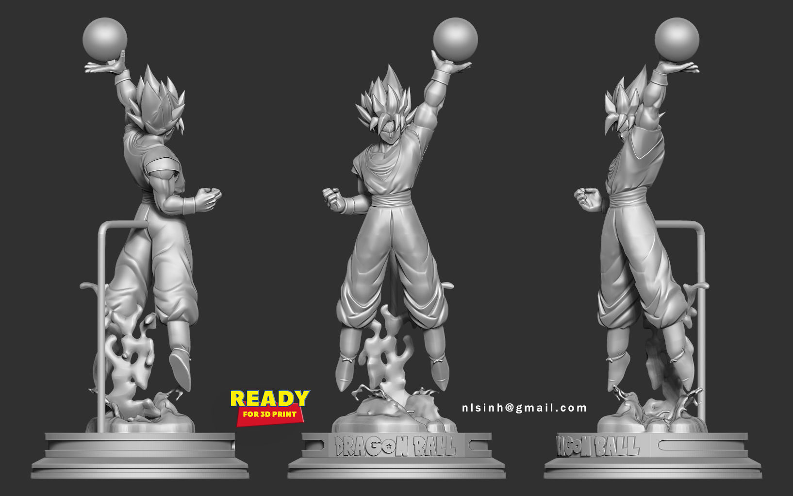 Goku Super Saiyan 3D print model_6
