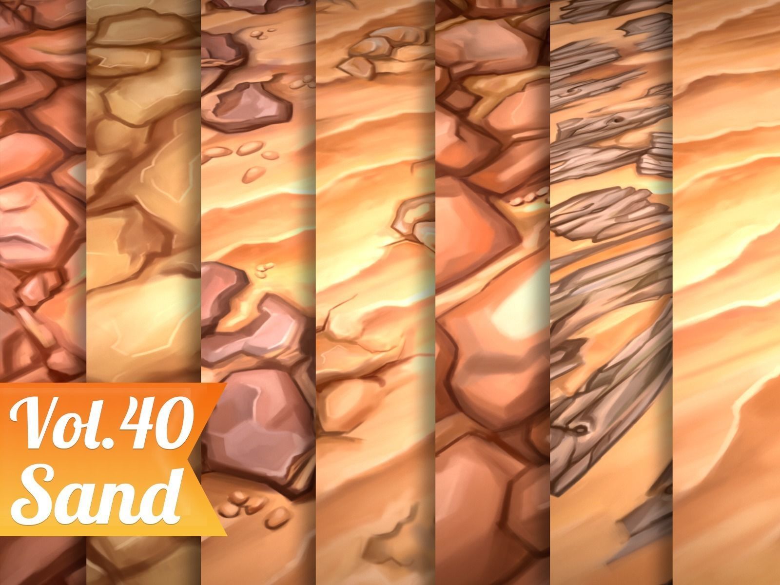 Stylized Sand Vol 40 - Hand Painted Texture Pack Texture_9