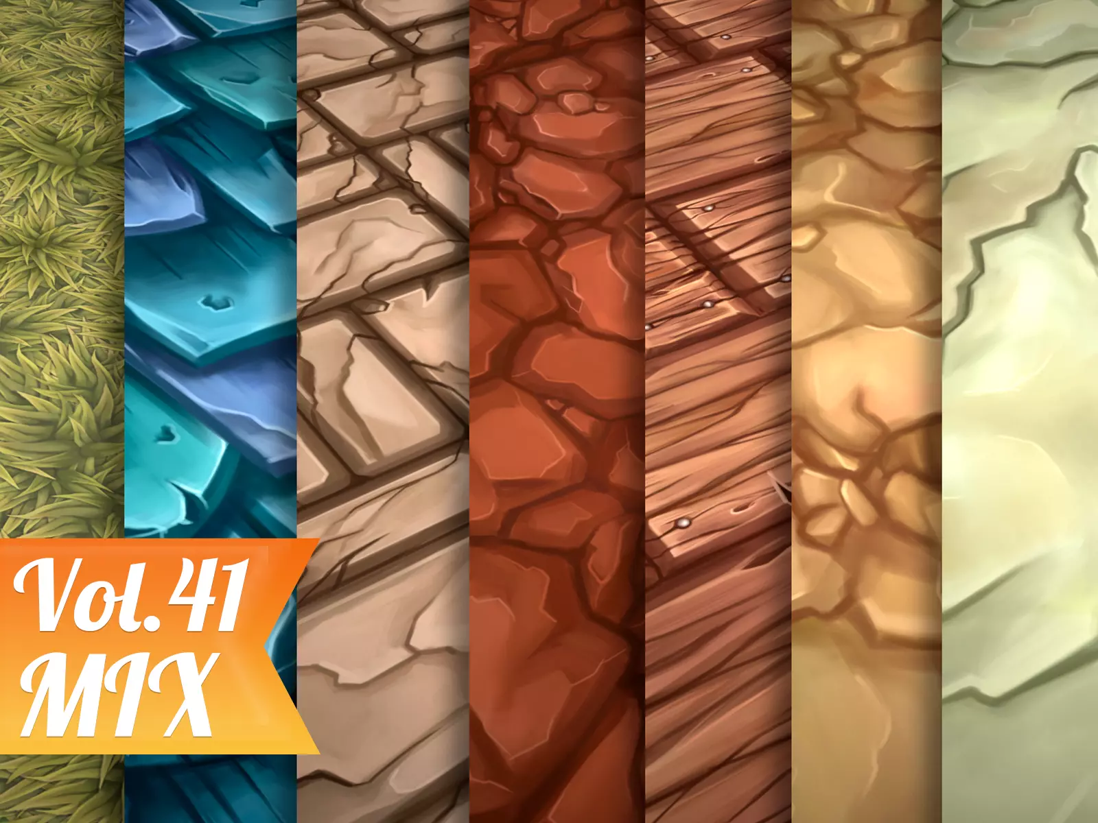 Stylized Mix Vol 41 - Hand Painted Texture Pack Texture_0