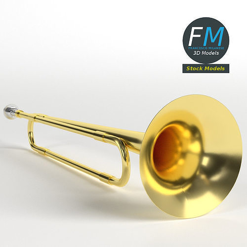 School band toy trumpet 3D model
