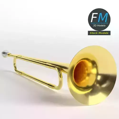 School band toy trumpet 3D model