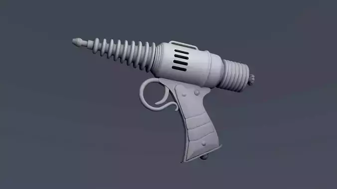 3D laser gun 3D model