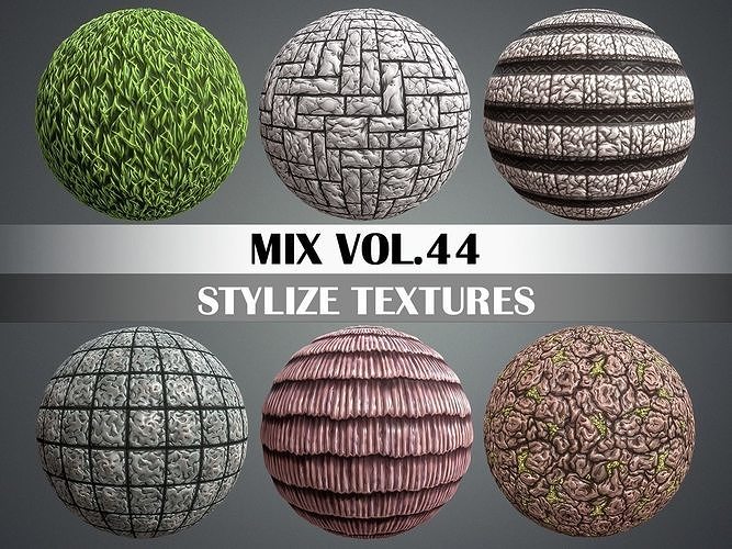 Stylized Mix Vol 44 - Hand Painted Texture Pack Texture
