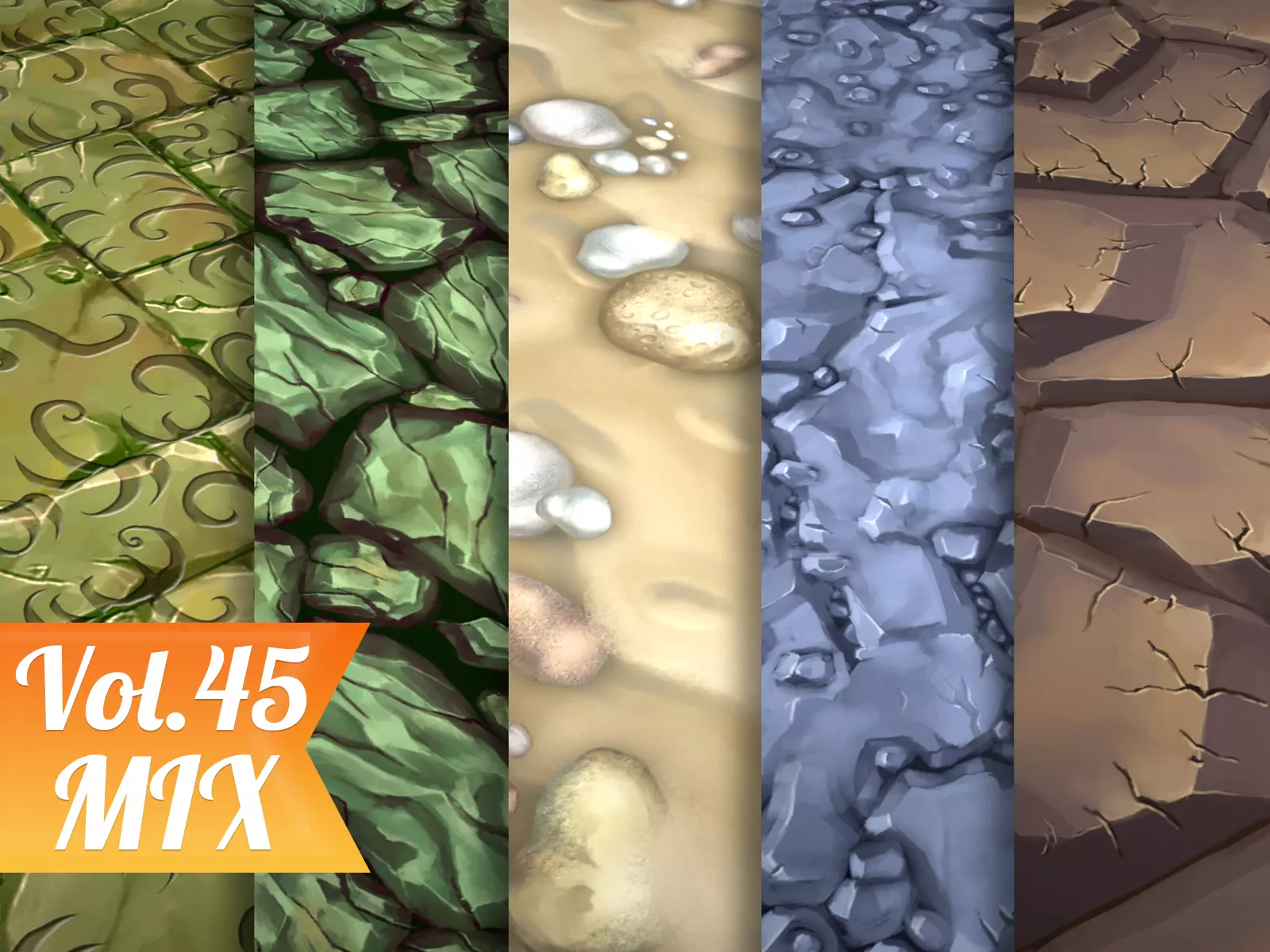 Stylized Ground Vol 45 - Hand Painted Texture Pack Texture_0