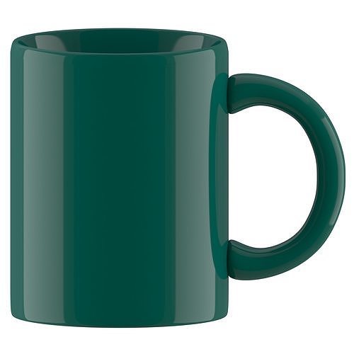 Coffee Mug dark green 3D model