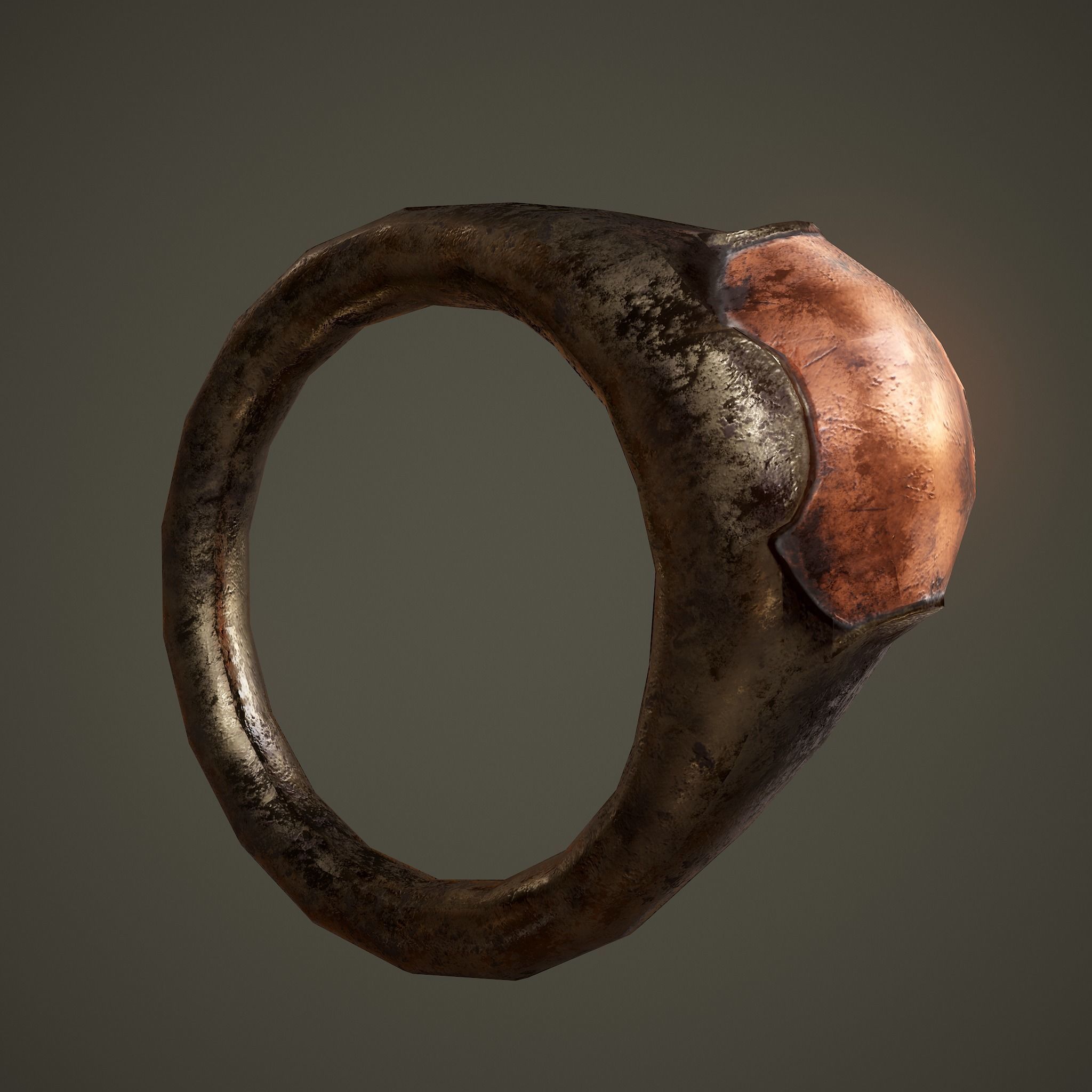 Ancient Ring Free low-poly 3D model_23