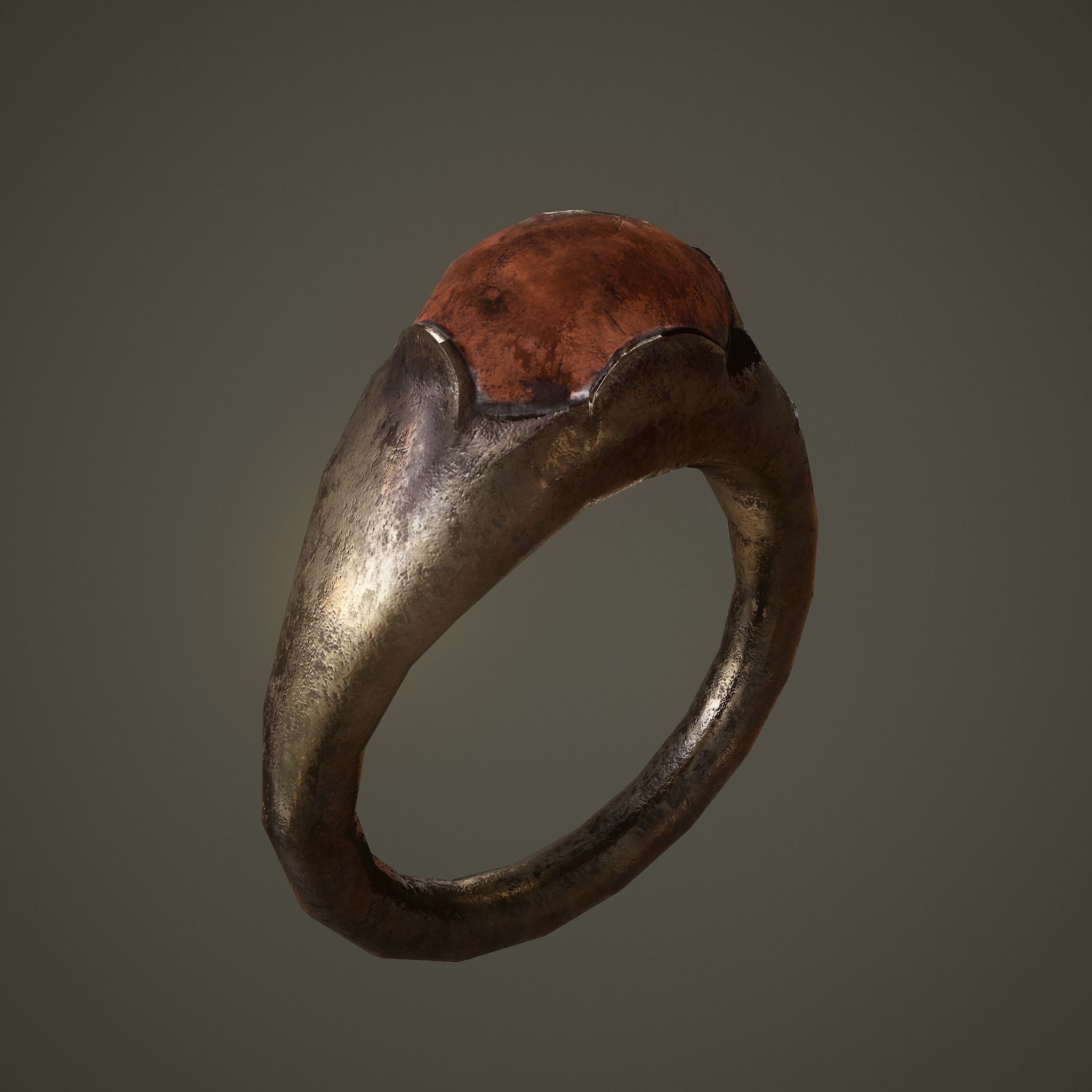 Ancient Ring Free low-poly 3D model_6