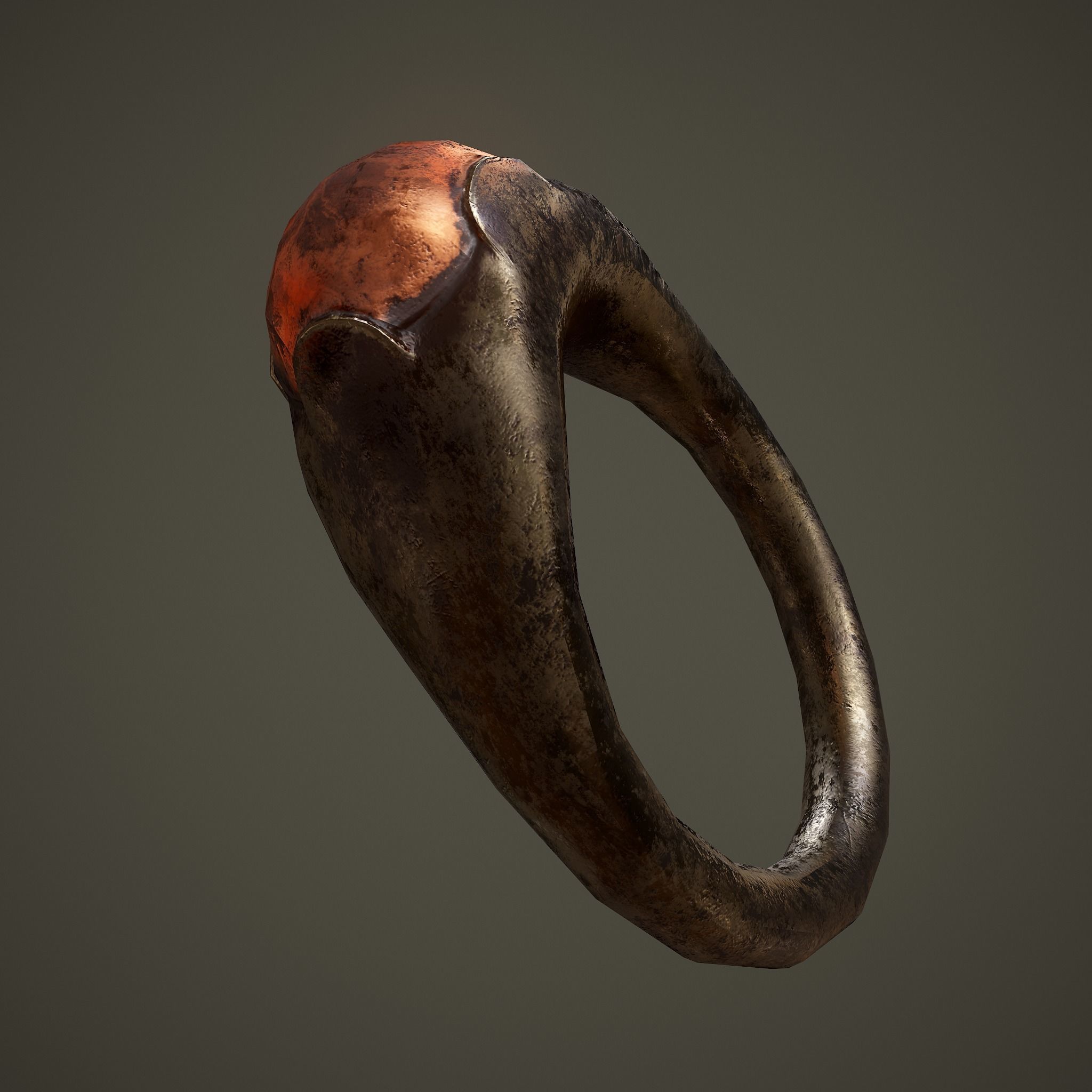 Ancient Ring Free low-poly 3D model_13