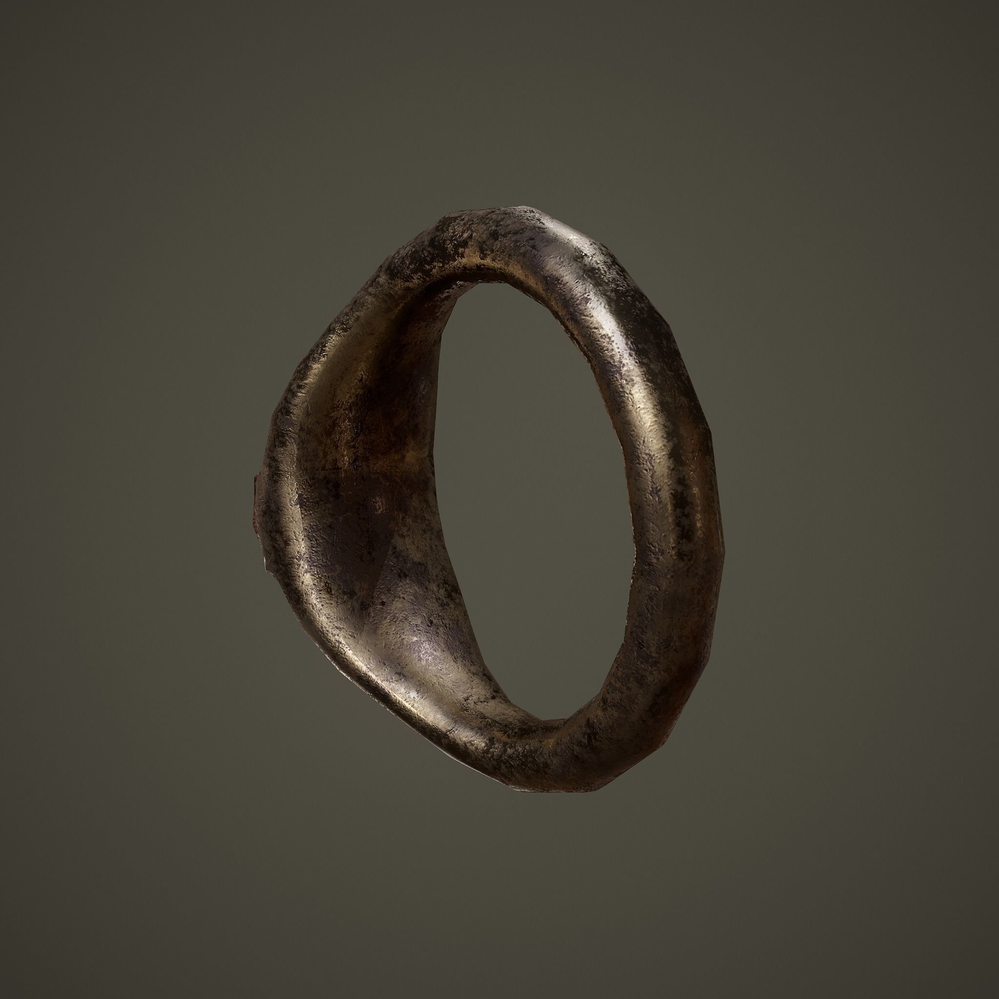 Ancient Ring Free low-poly 3D model_16