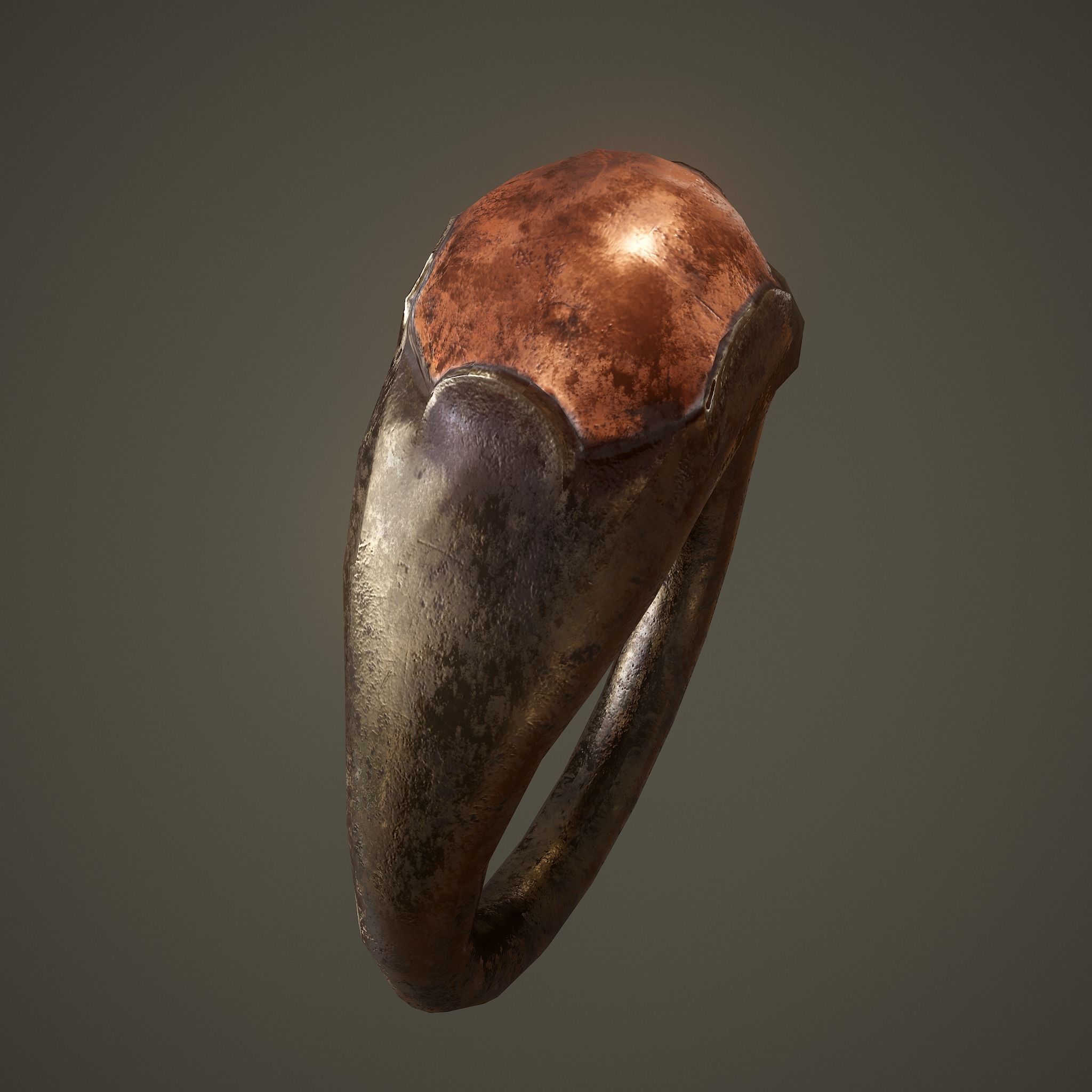 Ancient Ring Free low-poly 3D model_9