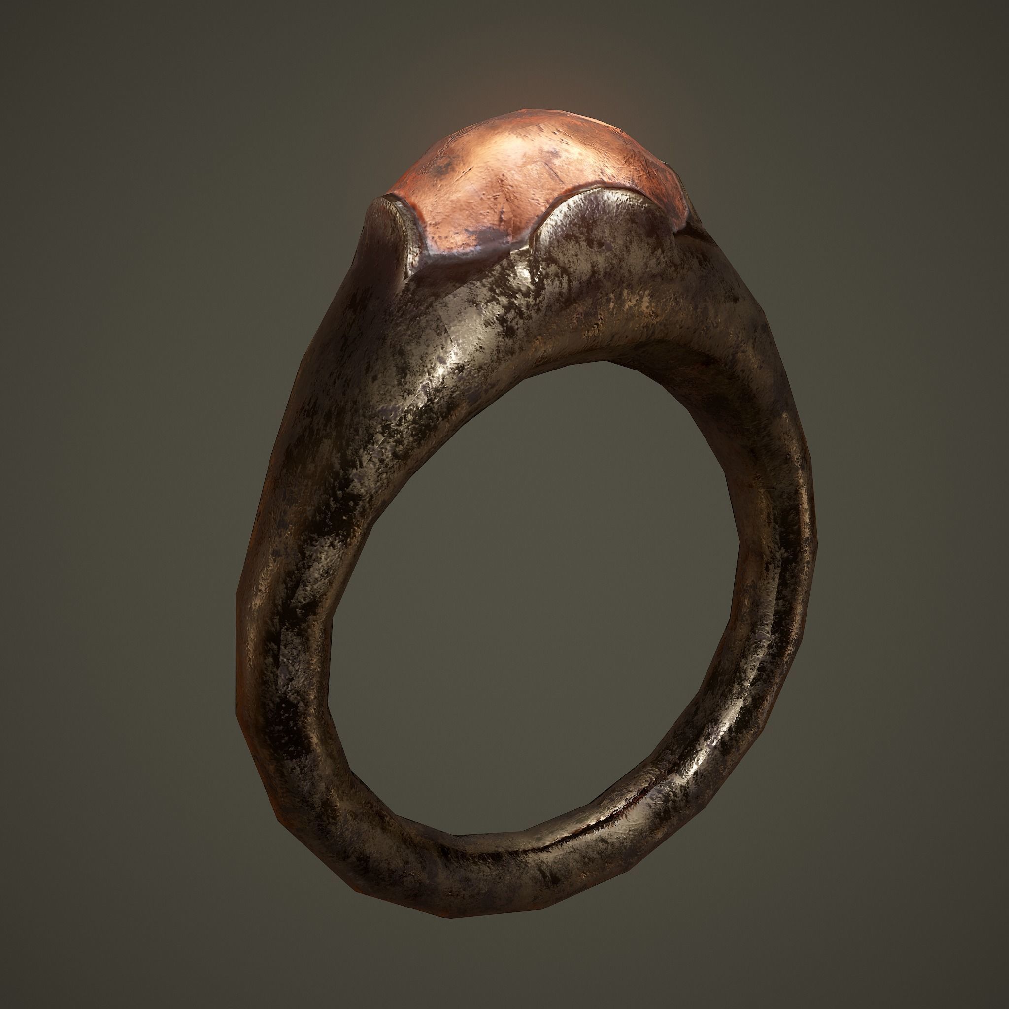 Ancient Ring Free low-poly 3D model_21
