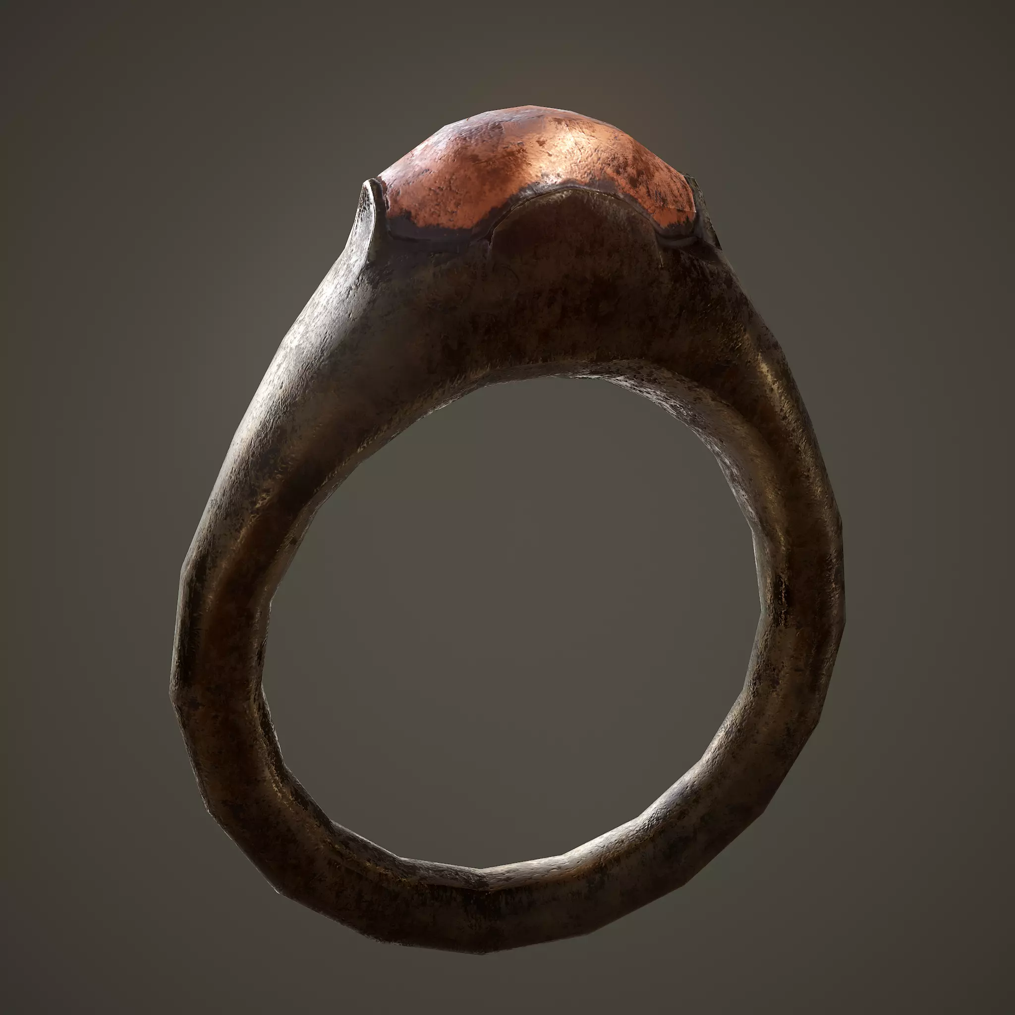 Ancient Ring Free low-poly 3D model_0