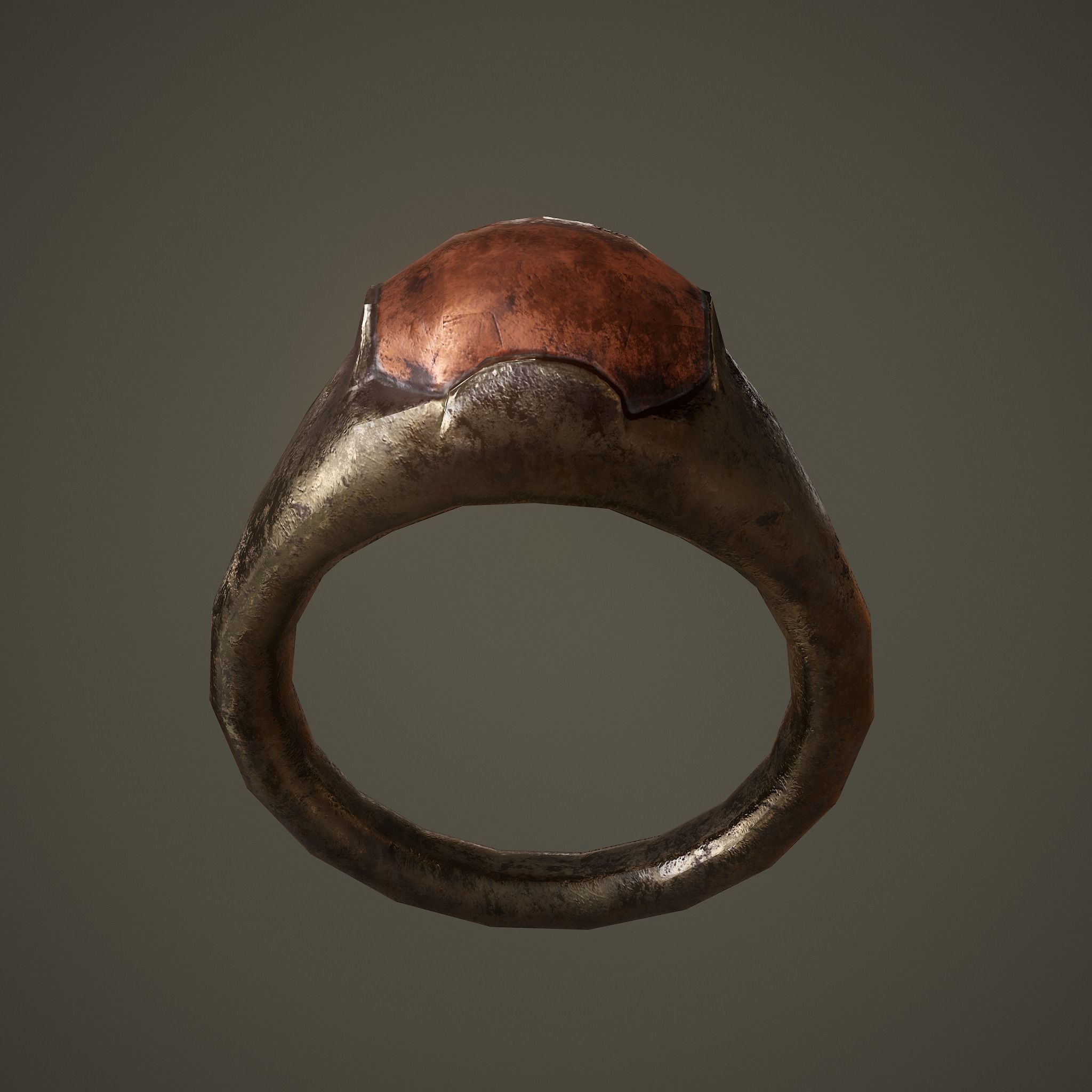 Ancient Ring Free low-poly 3D model_5