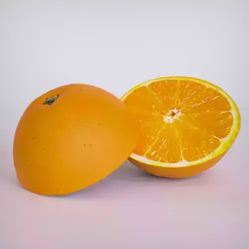 Orange half slice
