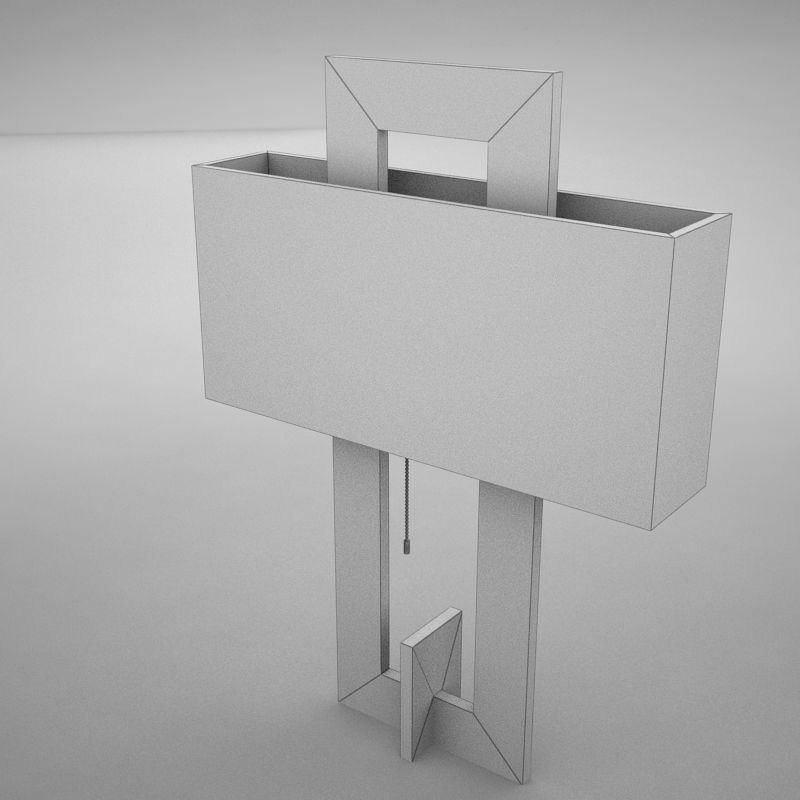 Lamp 016 Low-poly 3D model_9