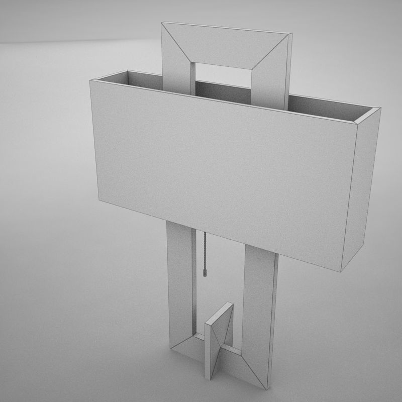 Lamp 016 Low-poly 3D model_7