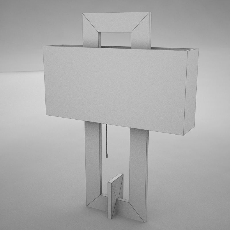 Lamp 016 Low-poly 3D model_10