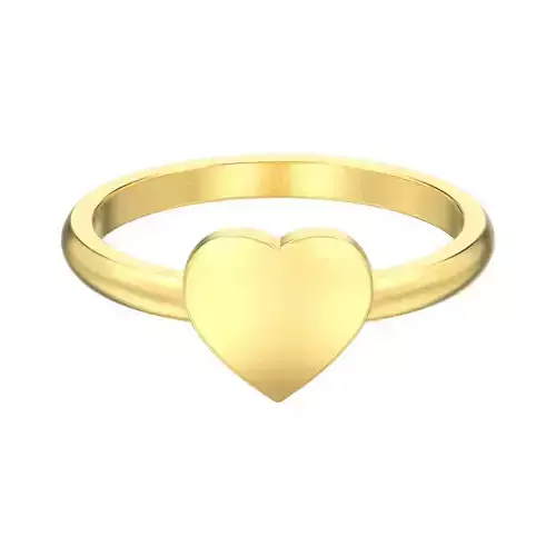 Simple heart ring