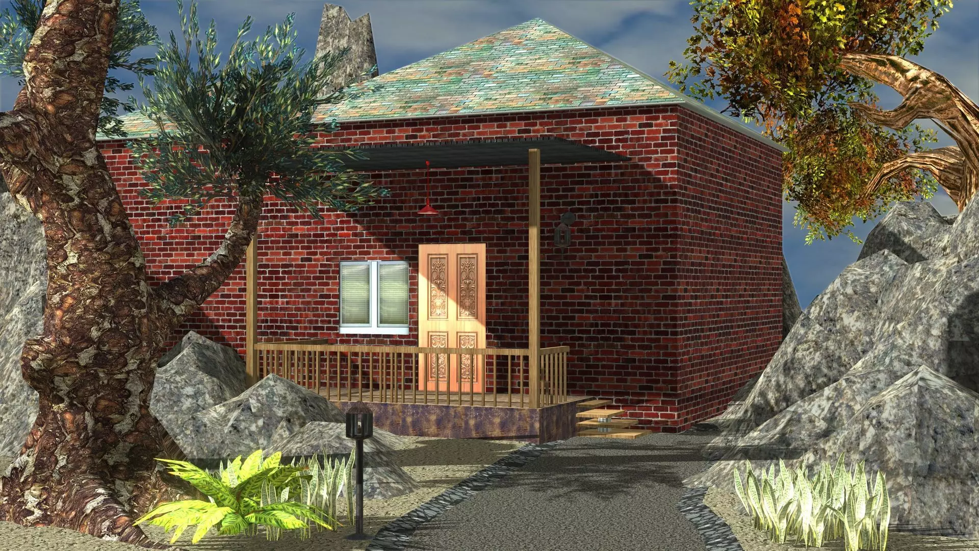 Khan home scene 3D model_0