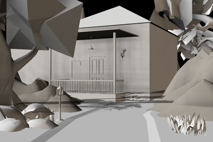 Khan home scene 3D model_7