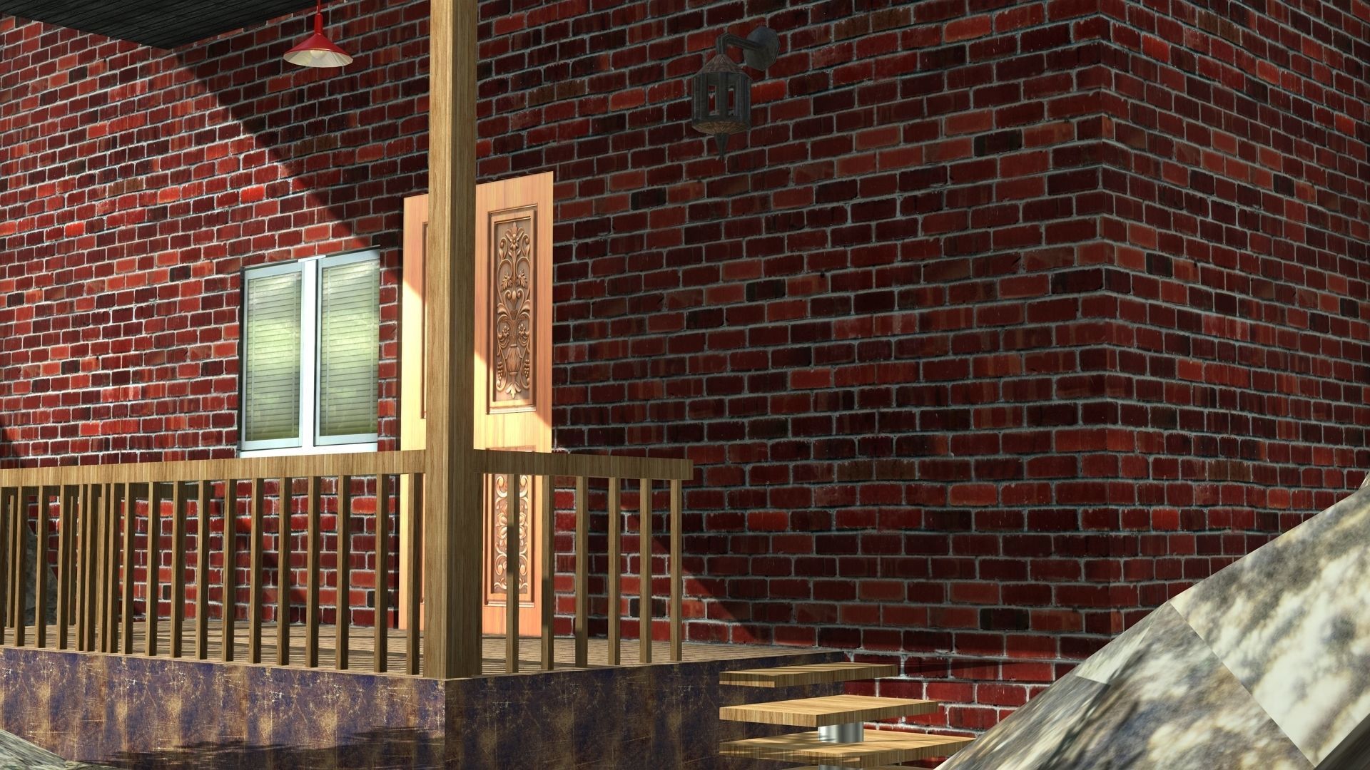 Khan home scene 3D model_2