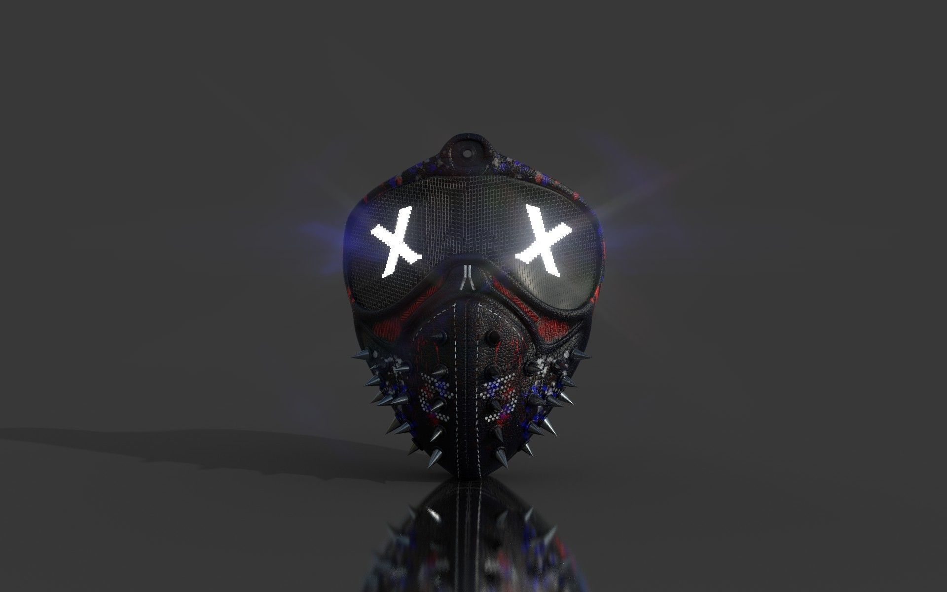 Fantasy Mask With Skin 3D model_4