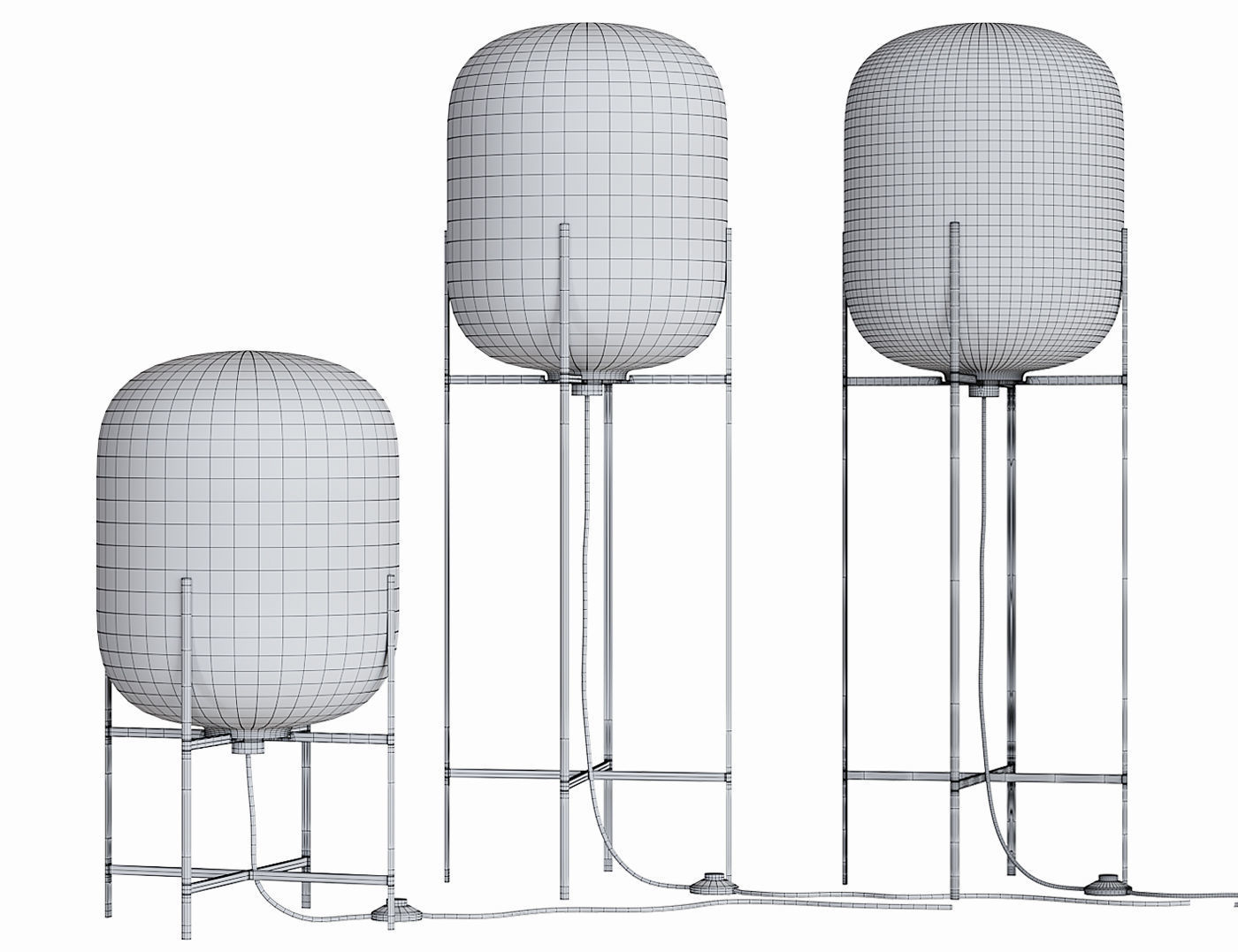 Oda floor lamps 3D model_3